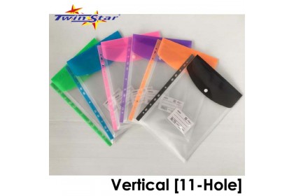 Twin Star Vertical 11-Hole Semi Envelope Folder